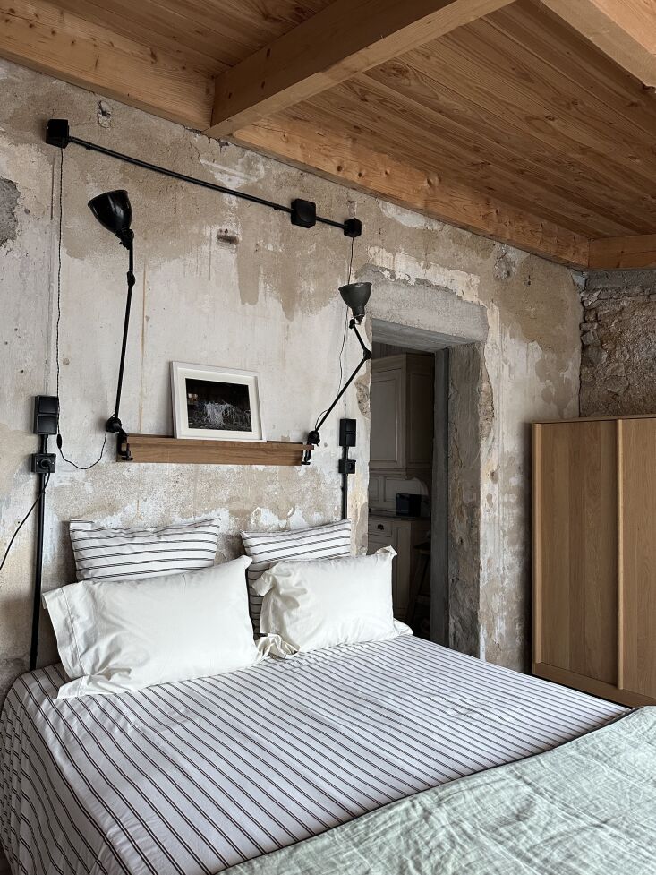 preserved old walls meet fresh linens, gras lights, and marina bautier&#8\2 22