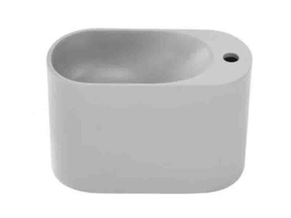 swiss madison terre circular stone composite wall mounted bathroom sink 19