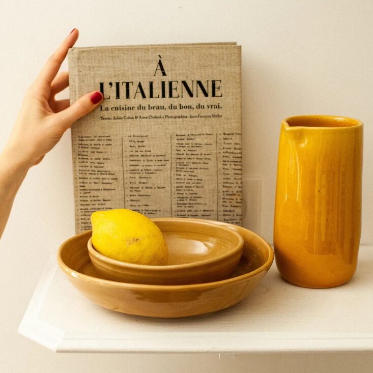 made in collaboration with paris based ceramicist marion graux, the ceramic pit 24