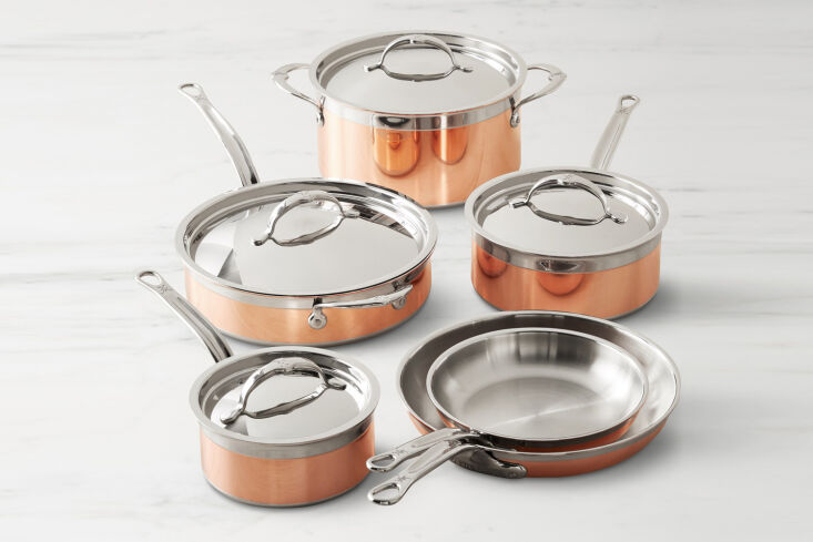 the hestan copperbond collection copper cookware set features a responsive copp 19