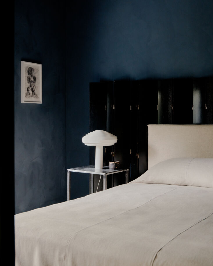 in the two bedroom suite, matte, navy limewash complements a glossy black versi 27