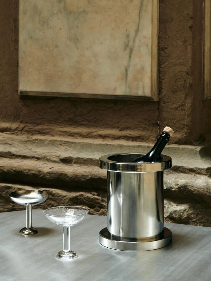 and for extra special occasions? the modern yet elegant metal wine cooler. 22