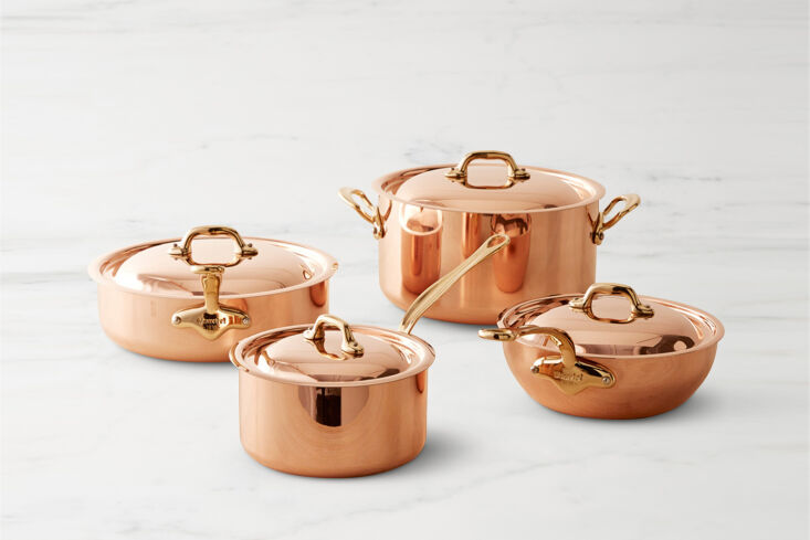 the go to copper cookware from french historic brand mauviel includes the mauvi 22