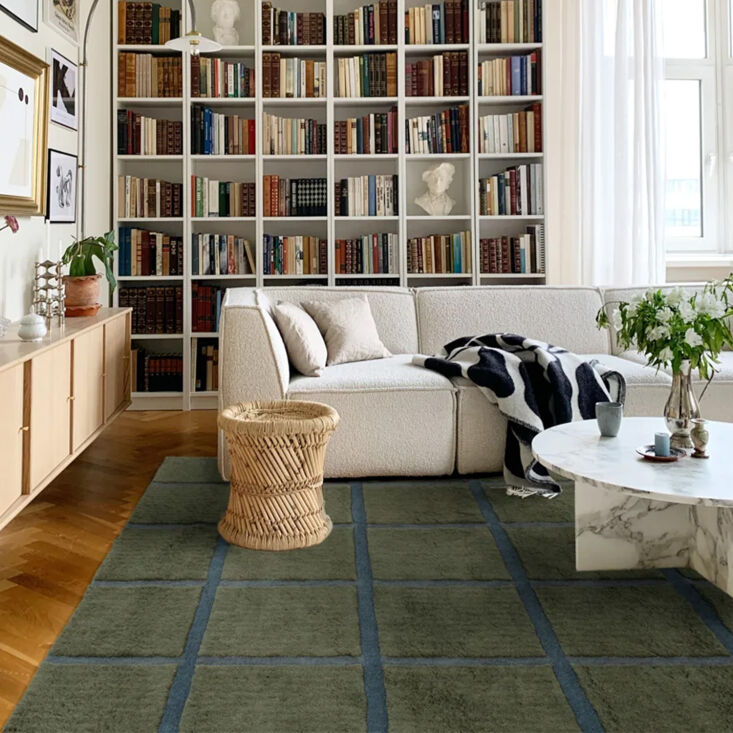 the taylor rug is made from \100 percent wool; prices start at \$\199. 22