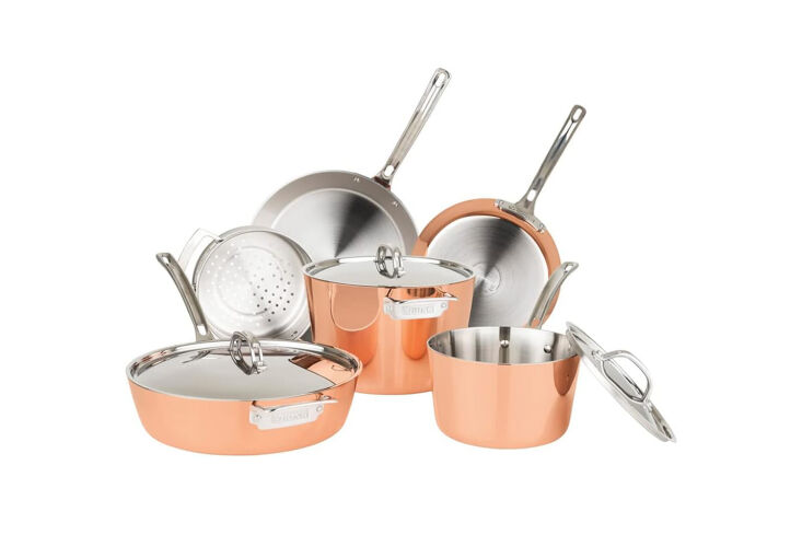 the viking culinary contemporary 4 ply copper clad cookware set is safe for ind 23