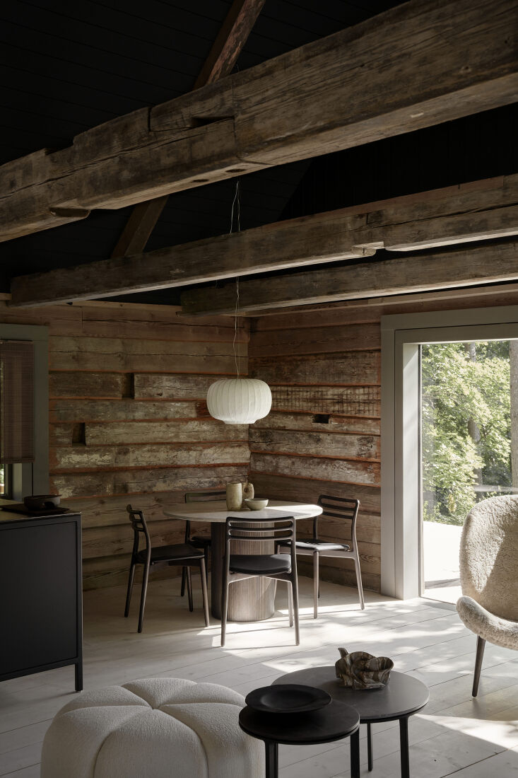 the design vision for the cabin was clear: preserve its rustic spirit while bri 19