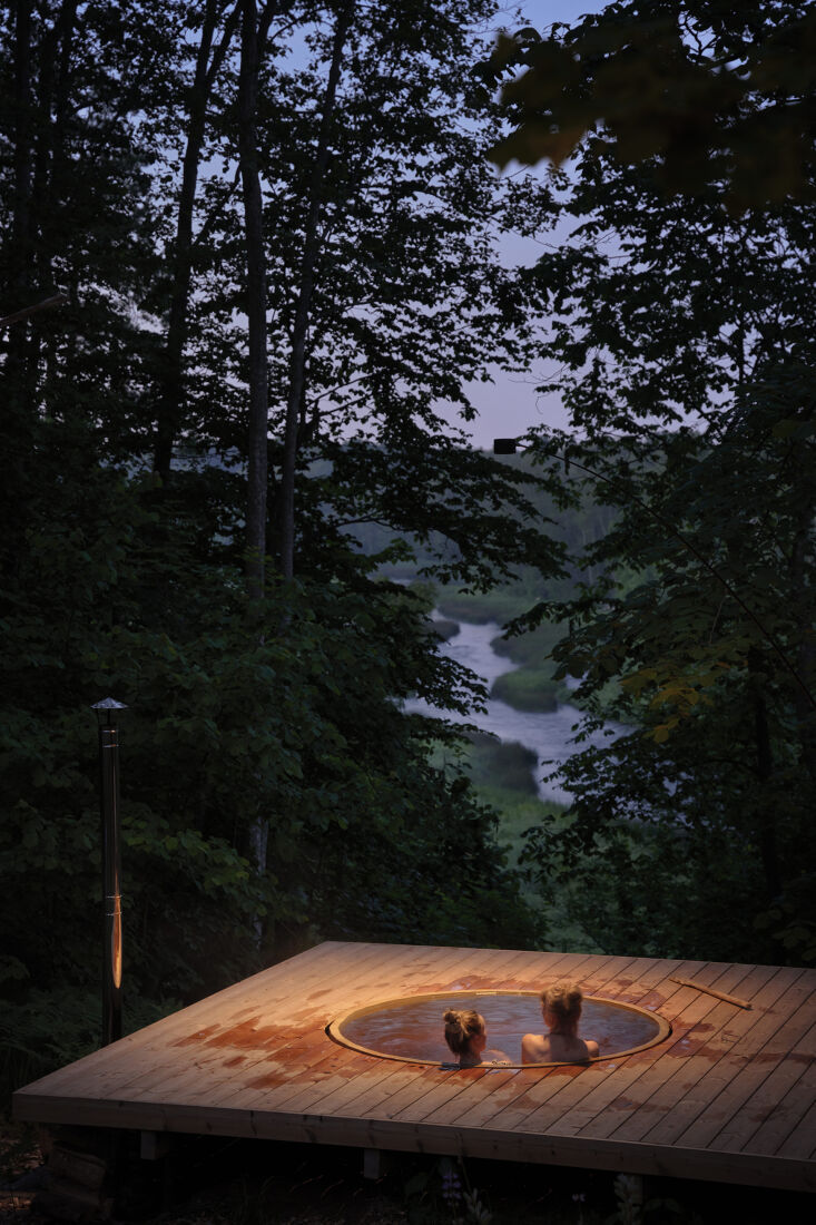 and a bonus: a wood fired hot tub with a view. 29