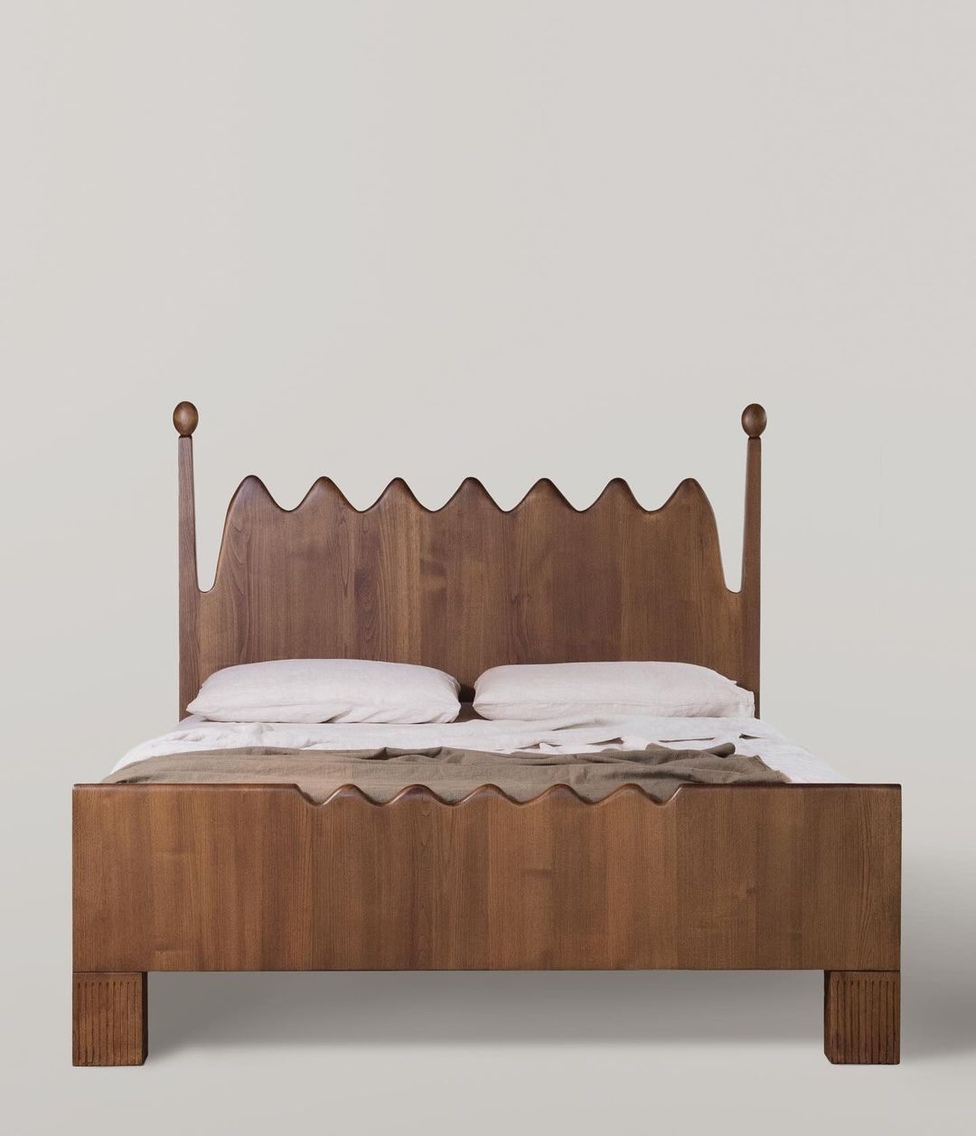 inspired by a sardinian dessert, the chestnut bobboi wavy bed, €6,\290,  23