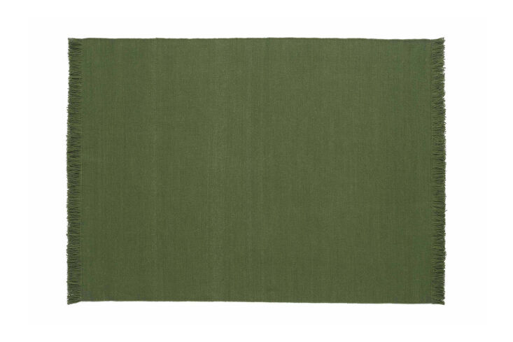 the nanimarquina colors rug in basil is made of new zealand wool using a hand l 26