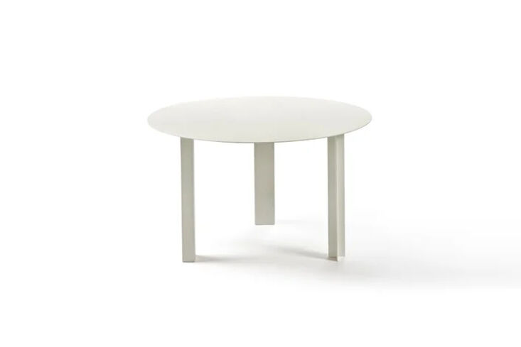 the serax metal sculptures side table is \$334 at finnish design shop. 18