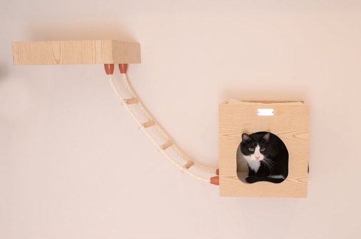 amarkat&#8\2\17;s h cat tree is a solid poplar cat condo with two perches ( 17