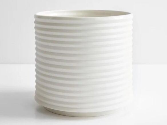 oblique white planter 9