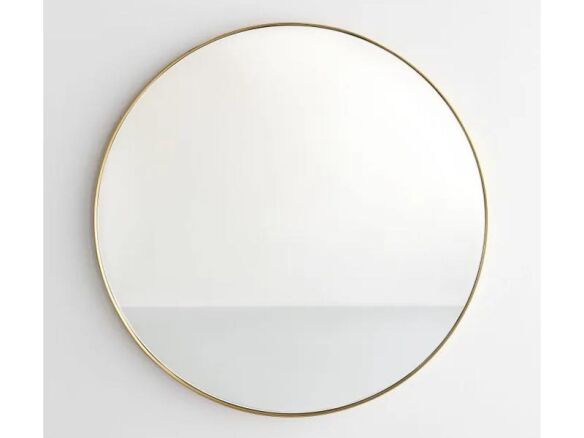 brass round wall mirror 30″ 10