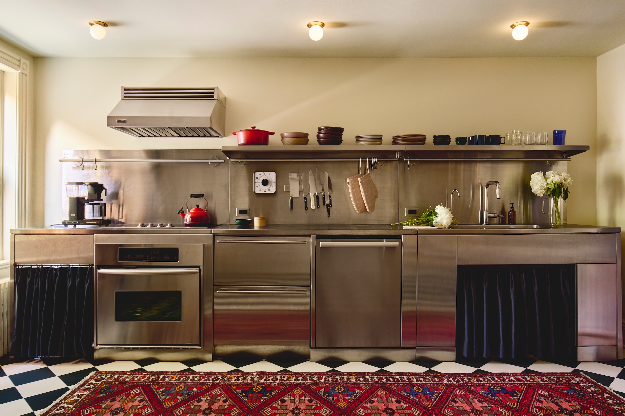 the existing stainless steel cabinetry had been installed \15 or so years ago a 17