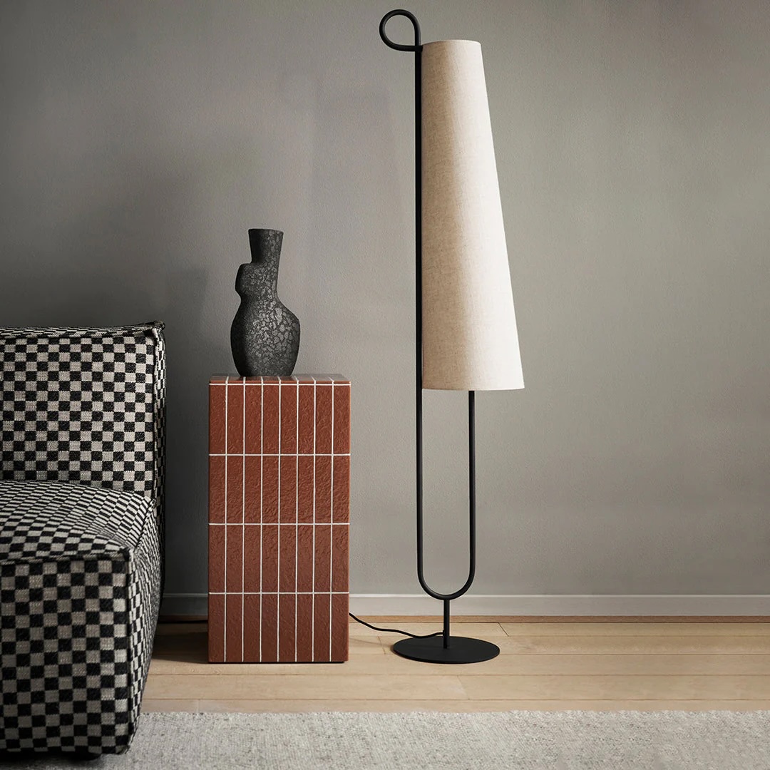 the ferm living pillar pedestal, \$609, looks like it&#8\2\17;s tiled but i 25