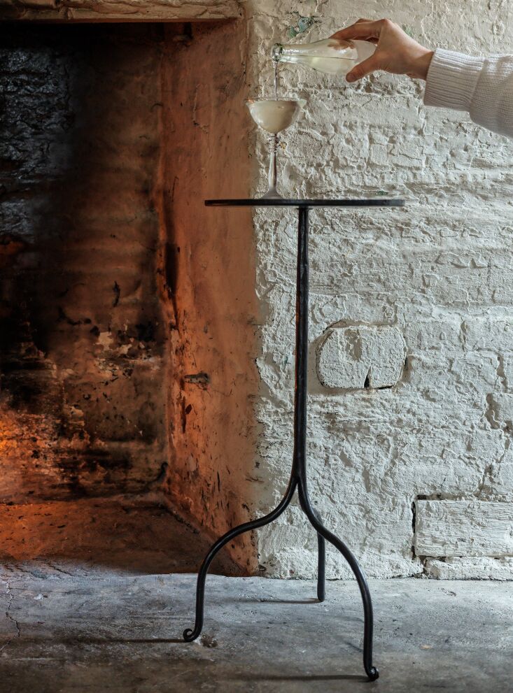 the lithe stissing martini table (\$390) is hand forged in maine at black dog i 17