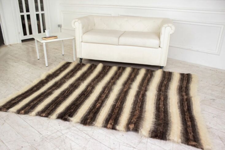 the striped woven scandinavian soft wool rug starts at \$55.\24. all of the rug 17