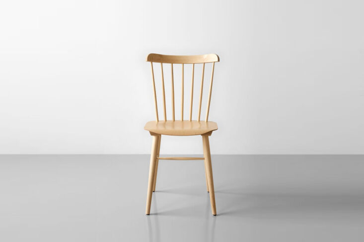 crafted by artisans in the czech republic, the ironica natural beech chair from 18