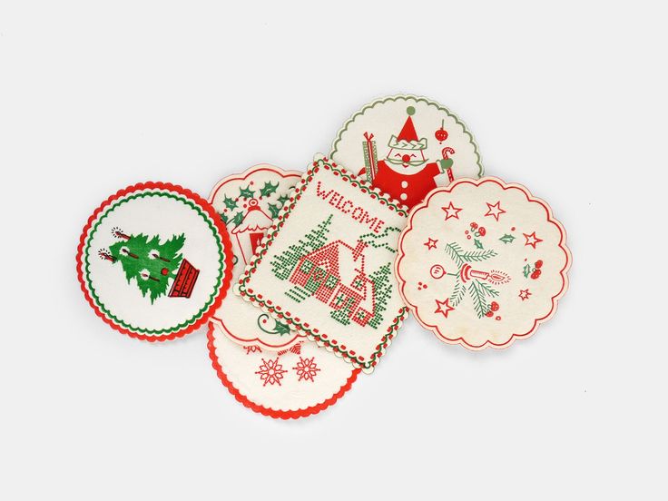 vintage holiday coasters from present and correct london