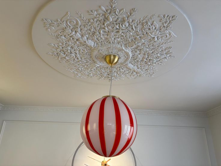 candy lamp mille feuille red white