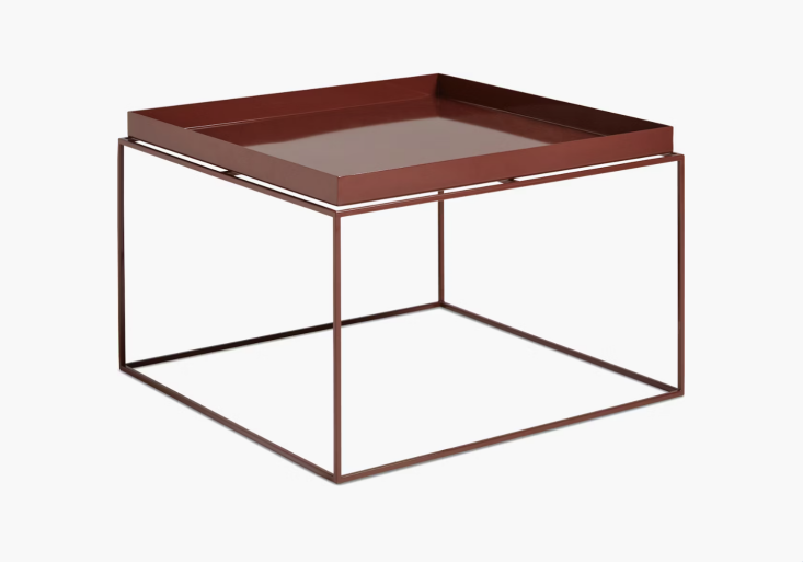 the hay tray coffee table (shown here in glossy red) was a standout from s 24