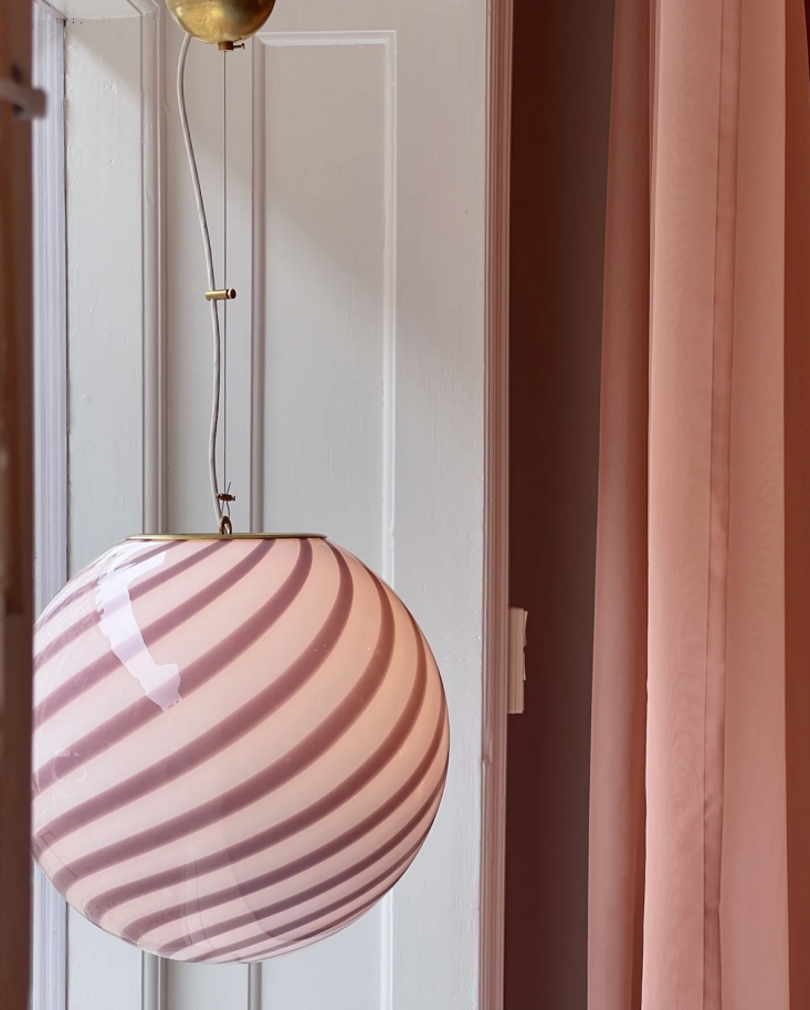 millefior interiors pink candy lamp