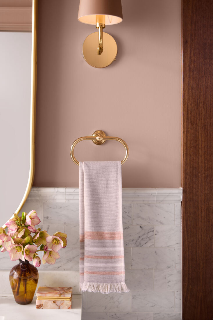 above: it’s all in the details. a new sconce or towel ring can give your 23