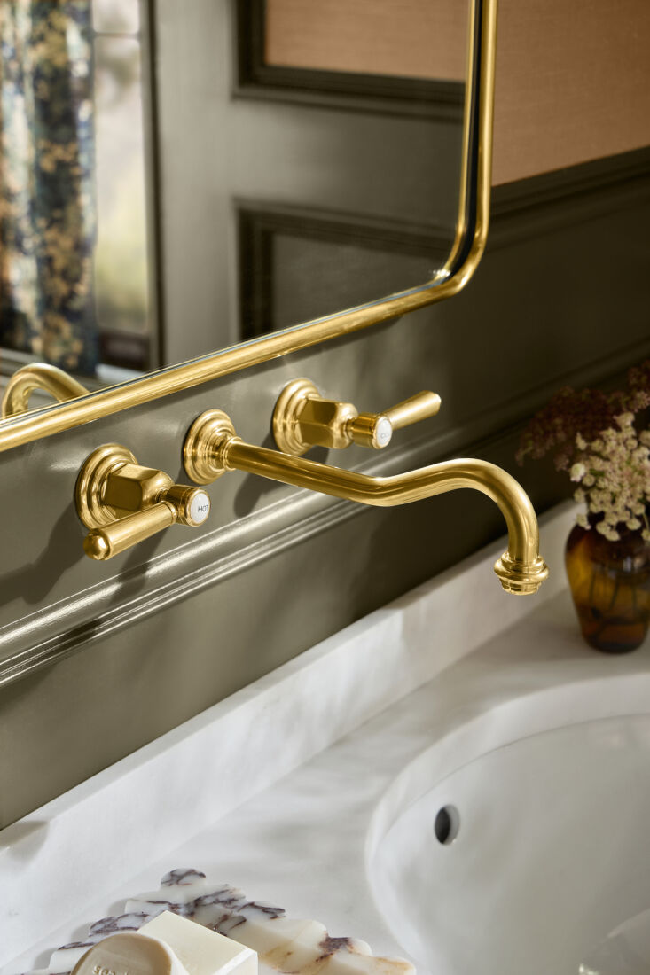 above: drawing on early \20th century edwardian design, the montecito lever han 19