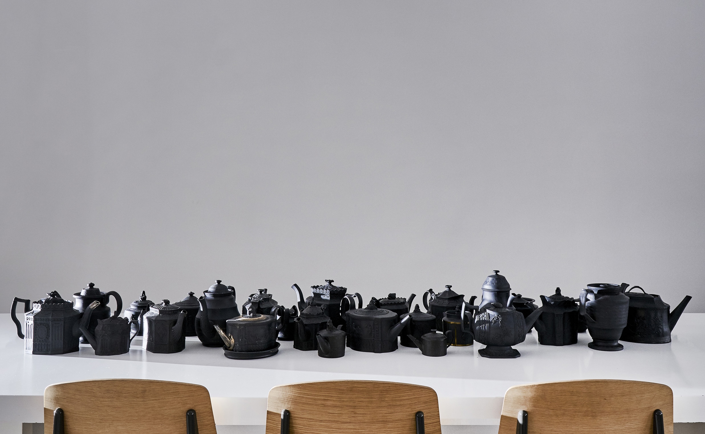 jp specializes in wedgwood black basalt teapots of myriad sizes and shapes. 23