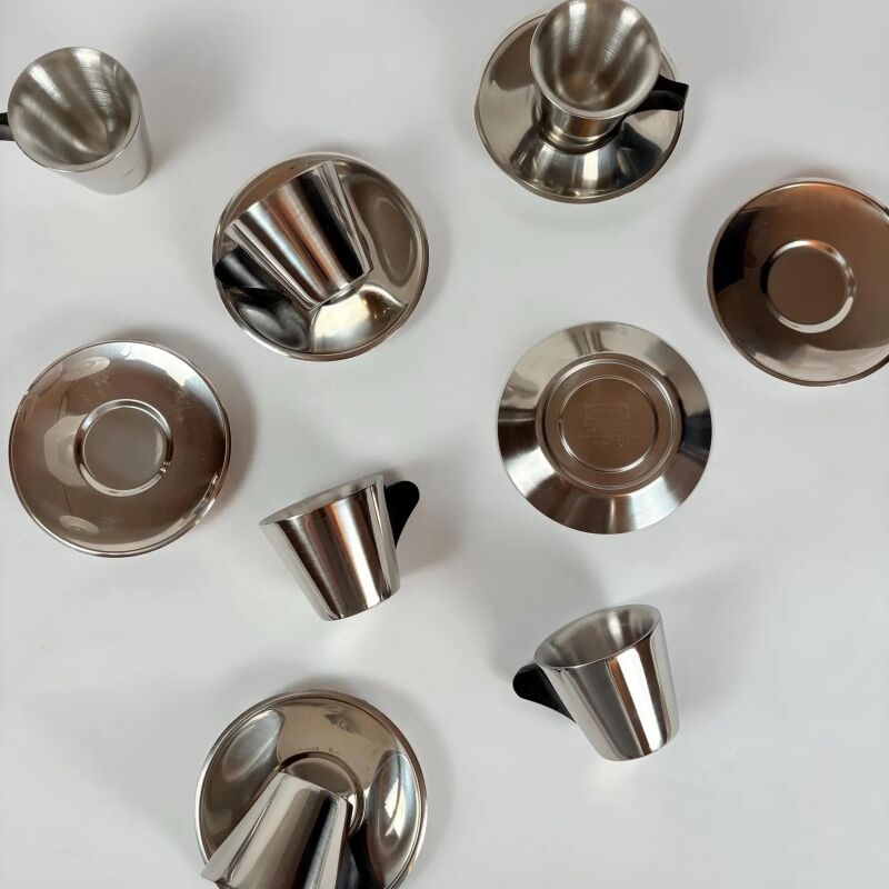 ikea stainless steel espresso set  