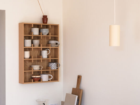 saetter cup shelf 5 in olied oak  