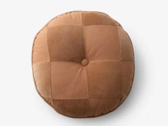 schoolhouse x clare v.® pablo velvet + linen circle pillow 10