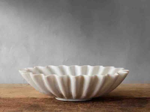 white marble ruffle bowl 11